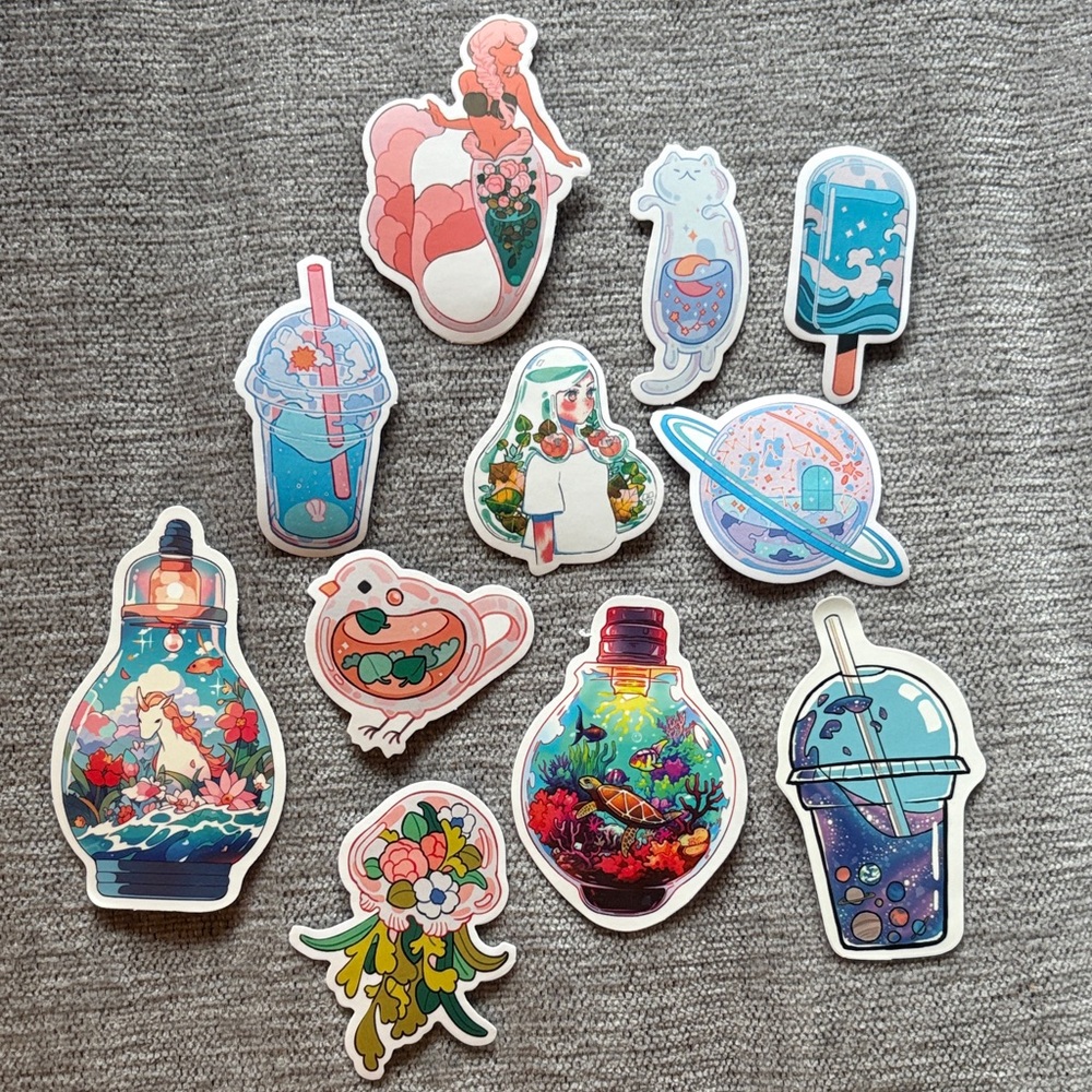 Colorful Cartoon Sticker Set